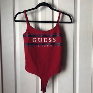 GUESS logo body suit